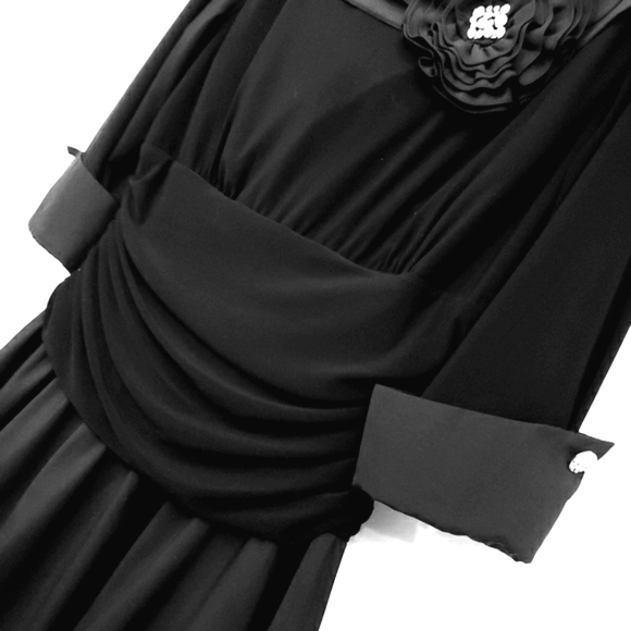 La Nouvelle Renaissance 1950's Black Retro Inspired Swing Dress - Picture 8 of 17